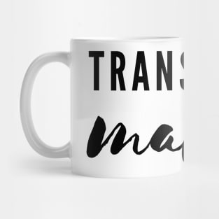 Trans Lives Matter Typography LGBT+ Mug